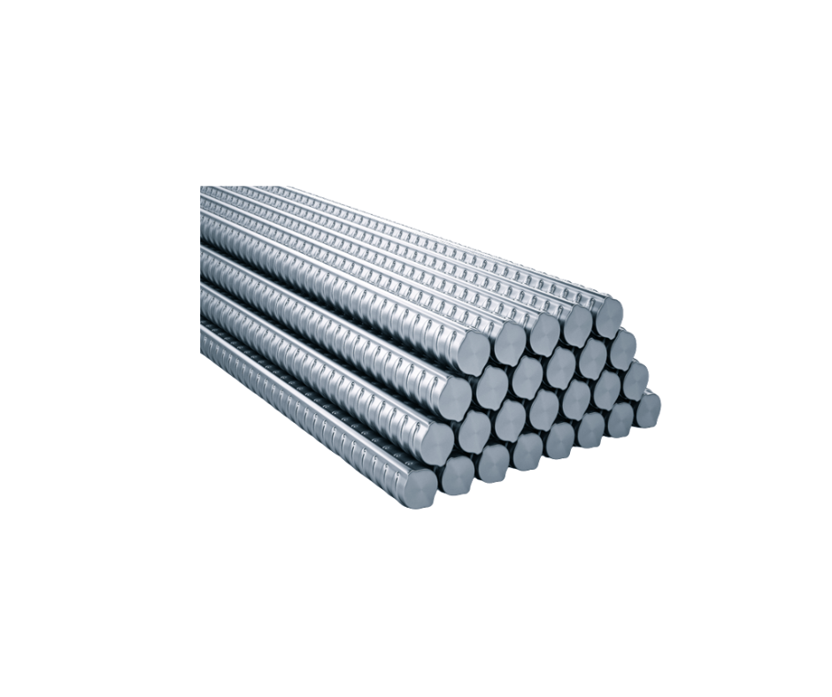 TMT bars stock image